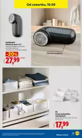 Lidl gazetka tydzień 37 Strona 41: Zestaw 6 pojemników materiałowych €17,99, Golarka do ubrań €27,99