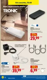 Lidl gazetka tydzień 37 Strona 44: TRONIC Przedłużacz kostka €39,99, TRONIC Powerbank, 10000 mAh €29,99