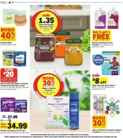 Meijer weekly ad week 36 Page 39: Meijer Baby Club Pack Diapers €31,99, Serenity Kids Organic Food Pouches €2,89