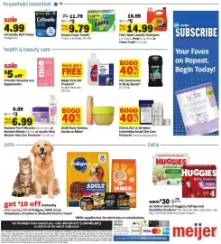 Meijer weekly ad week 36 Page 4: Pantene Pro-V Miracles or Nutrient Blends or Aussie Ultra Wonder Hair Care Products €6,99