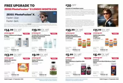 Costco leaflet Page 11: Terriden Dive-in Low Molecular Hyaluronic Acid Serum €19,99, Weider Microbiotics €13,99