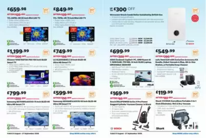 Costco leaflet Page 16: Hisense 100 Inch QLED Smart TV €1.199,99, Tcl 75 inch mini led tv €849,99