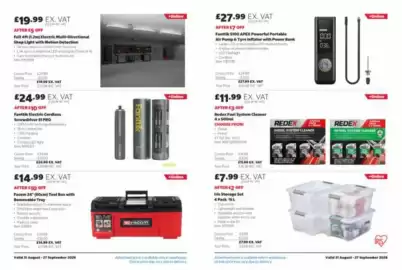 Costco leaflet Page 3: Fanttik S100 APEX Powerful Portable Air Pump & Tyre Inflator with Power Bank €27,99