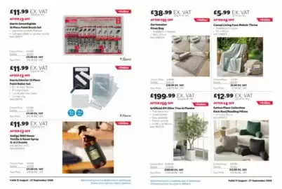 Costco leaflet Page 5: Gertmenian Kiran Rug €38,99, Casual Living Faux Mohair Throw €5,99