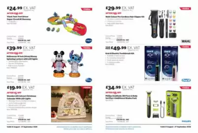 Costco leaflet Page 6: Wahl colour pro cordless hair clipper kit €29,99, Oral-B Electric Toothbrush iO5 €49,99