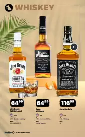Netto gazetka | Alkohole Strona 8: Bourbon whiskey Jim Beam White Label €64,99, Bourbon whiskey Evan Williams €64,99