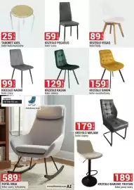 Merkury Market gazetka Strona 32: KRZESŁO PEGASUS kolor szary €59,00, KRZESŁO VEGAS kolor biały €89,00