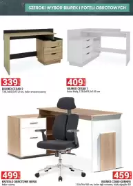 Merkury Market gazetka Strona 5: Krzesło obrotowe Nerik €499,00, BIURKO CESAR 1 €409,00