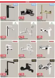 Merkury Market gazetka Strona 33: BATERIA BERGAMO natryskowa €149,00, BATERIA VINI BLACK wannowa €219,00