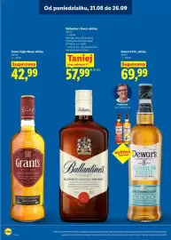 Lidl gazetka | Alkohole Strona 11: Whisky Grant's €42,99, Whisky Dewar's €69,99
