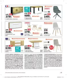 Catalogue BUT page 11: Moss Buffet 4 Portes / 1 tiroir €319,99, Chaise Aude €29,99