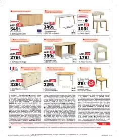 Catalogue BUT page 12: Ines Chaise tissu €179,99, Tino Table extensible €399,99