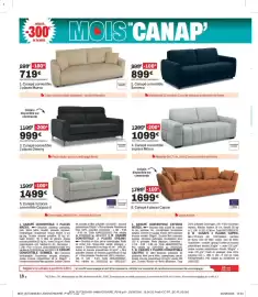 Catalogue BUT page 16: Morea Canapé convertible express €1.099,00, Dreamy Canapé convertible €999,00