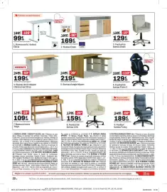 Catalogue BUT page 20: Bureau Class €169,99, Mysen Bureau d'angle €219,99