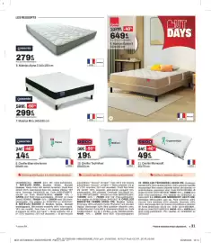 Catalogue BUT page 31: DODO Oreiller Technifeel €19,99, Dreaméa Matelas Mira €299,99