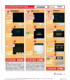 Catalogue BUT page 40: Electrolux Table induction €379,99, HOSIERES Micro-ondes encastrable €349,99
