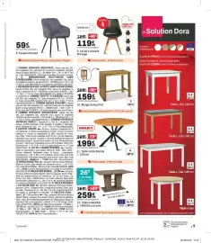 Catalogue BUT page 9: Pal Mange debout €159,99, Bonnie Table ronde €199,99