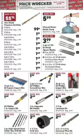 Princess Auto flyer Page 19: Phillips Screwdriver Bits €1,99, Magnetic Bit Holder €2,49