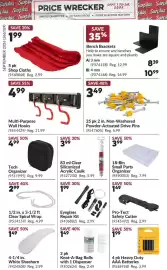 Princess Auto flyer Page 22: Clear Spiral Wrap €2,99, Clear Siliconized Acrylic Caulk €3,99
