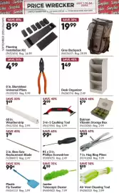 Princess Auto flyer Page 25: 3-in-1 Caulking Tool €2,99, 2 in. Bow Saw Replacement Blade €1,79