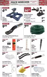 Princess Auto flyer Page 30: Kayak Carry Handles €2,99, 5 in. Rain Gauge €3,99