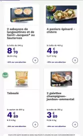 Catalogue Picard page 11: Picard galettes champignon-jambon-emmental €3,89, 4 paniers épinard - chèvre €4,99