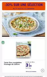 Catalogue Picard page 12: Picard Tarte fine courgettes fromage de chèvre €3,89