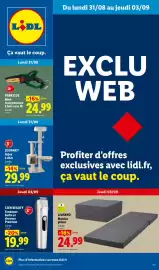 Catalogue Lidl | Du 31/08 au 03/09 Les Exclus Web de la semaine page 1: ZOOFAIR Arbre à chat €29,99