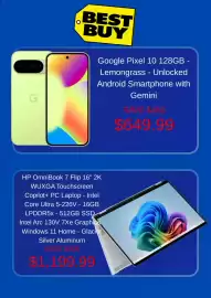 Best Buy flyer week 36 Page 2: Google Pixel 10 128GB - Lemongrass €649,99