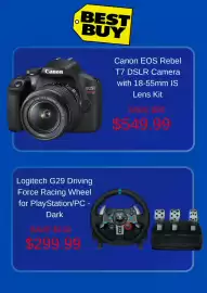Best Buy flyer week 36 Page 5: Logitech G29 Driving Force Racing Wheel for PlayStation/PC - Dark €299,99