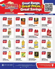Africa Cash and Carry catalogue week 35 Page 3: Country Sauce Chilli/Tomato €9,75, Aromat Refill Original €10,25