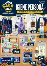 Volantino A Casa Mia settimana 36 Pagina 10: Lines e'è €1,99, Provenzali set saponette €2,99
