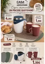 Volantino A Casa Mia settimana 36 Pagina 24: Set 2 tazze amaranto €1,99, Cappuccinatore batt 380 ml joyt €4,99