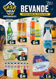 Volantino A Casa Mia settimana 36 Pagina 4: Acqua minerale Santagata effervescente naturale €1,19, Beltè the €0,59