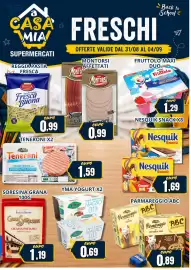 Volantino A Casa Mia settimana 36 Pagina 5: Fruttolo Maxi Duo €1,29, Yma Yogurt Banana MAGRO 0,1% €0,69