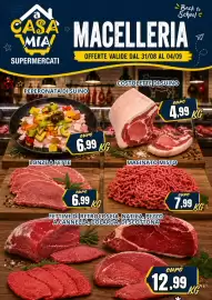 Volantino A Casa Mia settimana 36 Pagina 7: Fettine di retrocoscia, natica, pezzo a cannella, colarda, di scottona €12,99