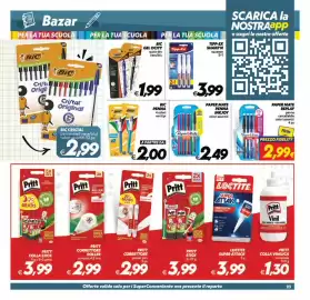 Volantino Iper Super Conveniente Pagina 23: Bic penna €2,00, Paper Mate penna InkJoy €2,49
