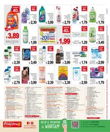 Volantino PrestoFresco Pagina 8: Dentifricio azioni assortite Mentadent €1,74, Gel disincrostante/candeggina Wc Net €1,79