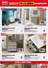 Catálogo Brico Depôt Página 4: Blanco - mueble de bano con lavabo aruna 80 cm €119,00