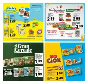 Volantino Interspar Pagina 28: Biscotti/snack Oro Ciok €1,89, Latte di crescita mio classico €1,29
