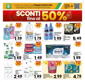 Volantino Interspar Pagina 5: Colgate dentifricio max white/max fresh/sensation white €1,49, Ammorbidente Felce Azzurra €1,99