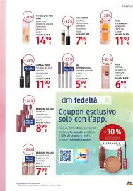 Volantino dm drogerie markt Pagina 9: Real Techniques spugnette make-up €11,90, Deborah Milano Red touch rossetto mat €8,99