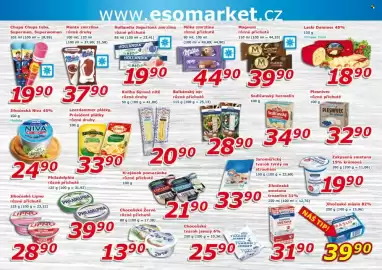 ESO MARKET leták Strana 4: Magnum různé příchutě €39,90, Milka zmrzlina různé příchutě €44,90