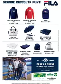 Volantino Elite Pagina 3: FelPA con cappuccio Fila €25,00, Set asciugamano ospite e viso bianco latte €8,00