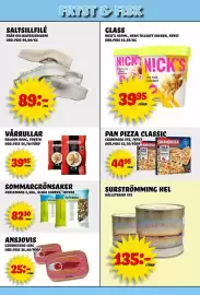 Nelins reklamblad vecka 36 Sida 8: Daloon vårrullar €39,95, Grandiosa pan pizza classic €44,95
