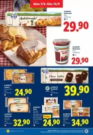 Lidl reklamblad vecka 37 Sida 10: Alpenfest skumbollar €39,90, Alpenfest kakor €24,90