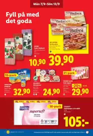 Lidl reklamblad vecka 37 Sida 15: Gelatelli glassdessert €24,90, Capri Sun Stilldrink €32,90