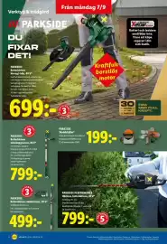 Lidl reklamblad vecka 37 Sida 17: Parkside performance häcksax €799,00, Parkside batteridriven teleskopgrensax €799,00