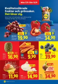 Lidl reklamblad vecka 37 Sida 2: Morötter €9,90, Vitlök €14,90