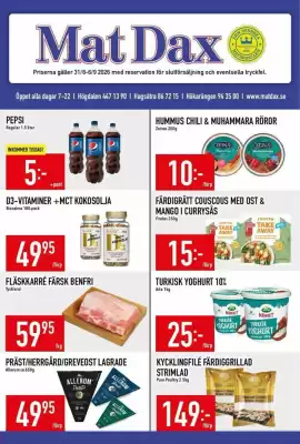 Matdax reklamblad (giltig till och med 6-09)